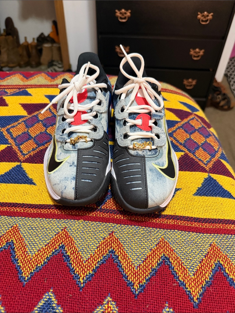 Nike Black, Blue & Pink Athletic Sneakers